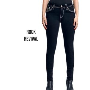 ROCK REVIVAL Trina Skinny | Low Rise | Black | Women’s 29